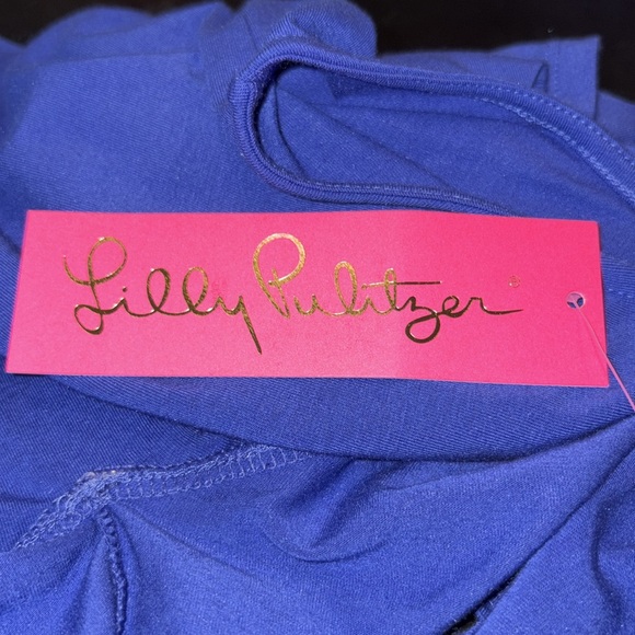 Lilly Pulitzer Alessa Top style# 002318 in Corsica Blue NWT Size S AR 10 - Picture 4 of 8